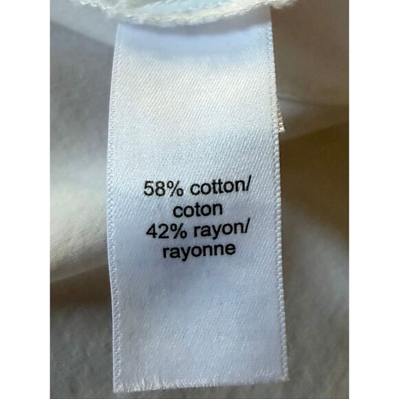 Maurices White Button Down Shirt Size L Long Sleeve Pocket - Picture 5 of 9